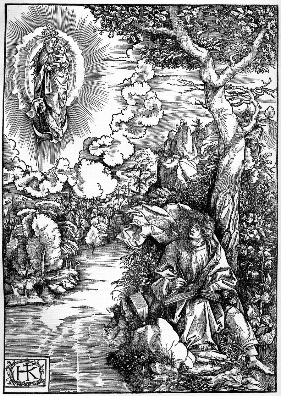 Szent János Patmoszon, 1903. alkotó: Hans von Kulmbach