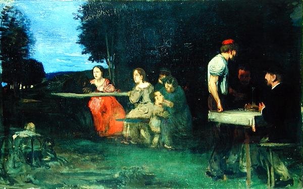 Egy római jelenet, 1871 alkotó: Hans von Marées