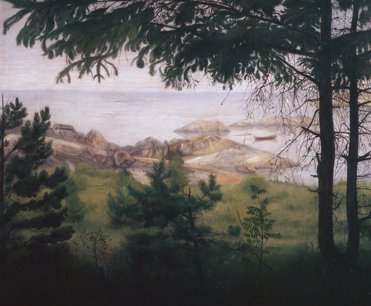 A tengernél alkotó: Harald Oscar Sohlberg