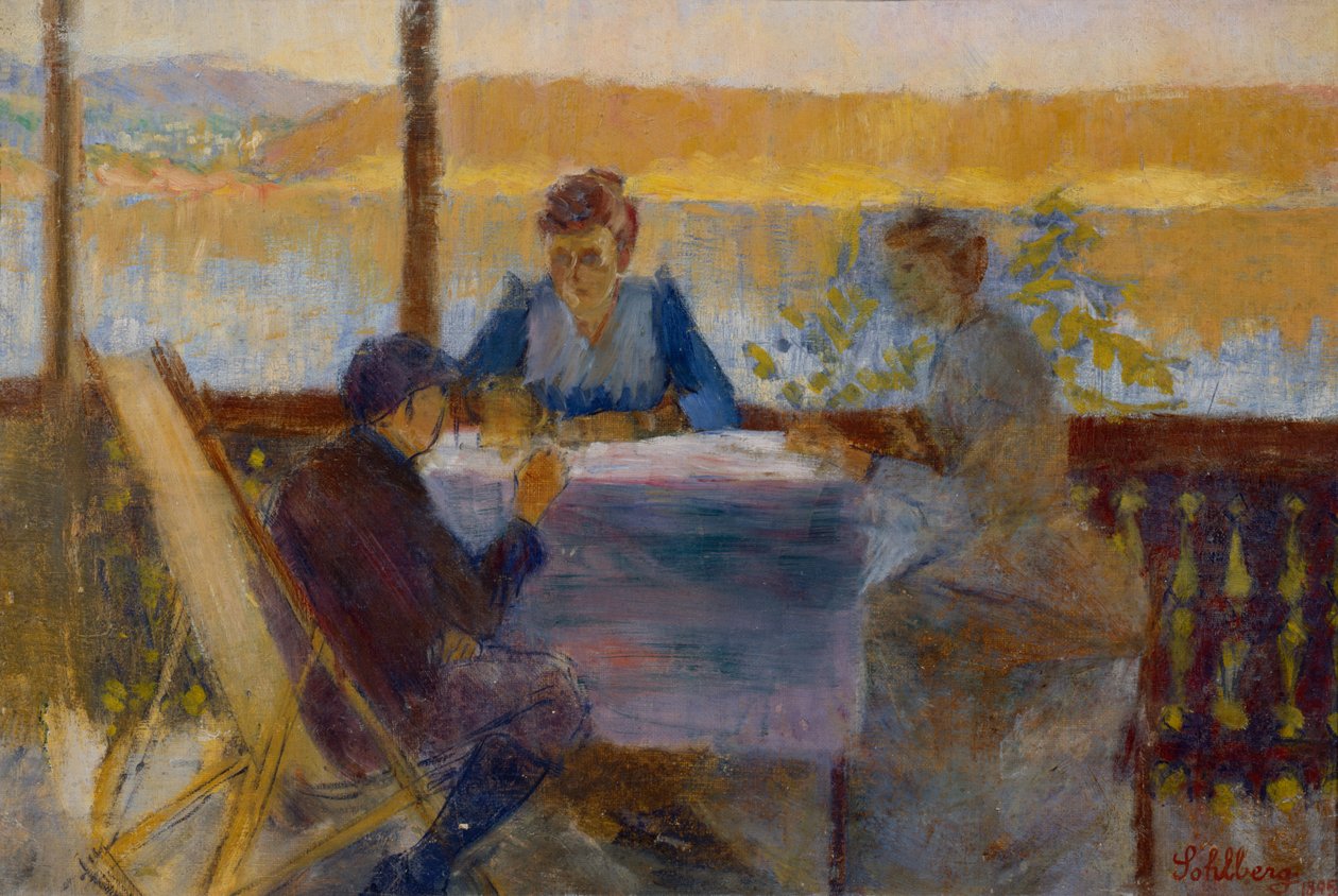A verandáról, Langøenből alkotó: Harald Oscar Sohlberg