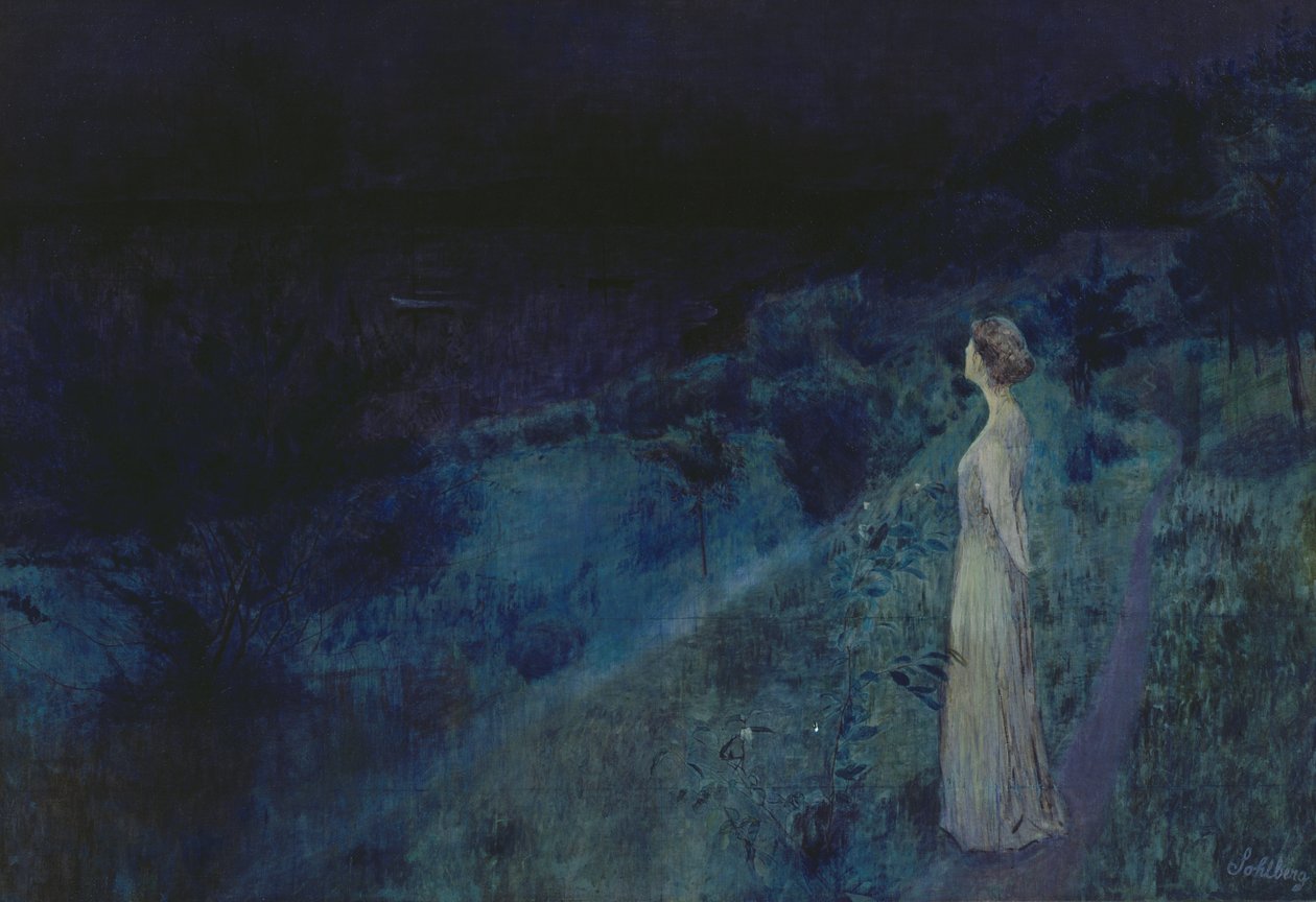 A csend (olaj, vászon) alkotó: Harald Oscar Sohlberg