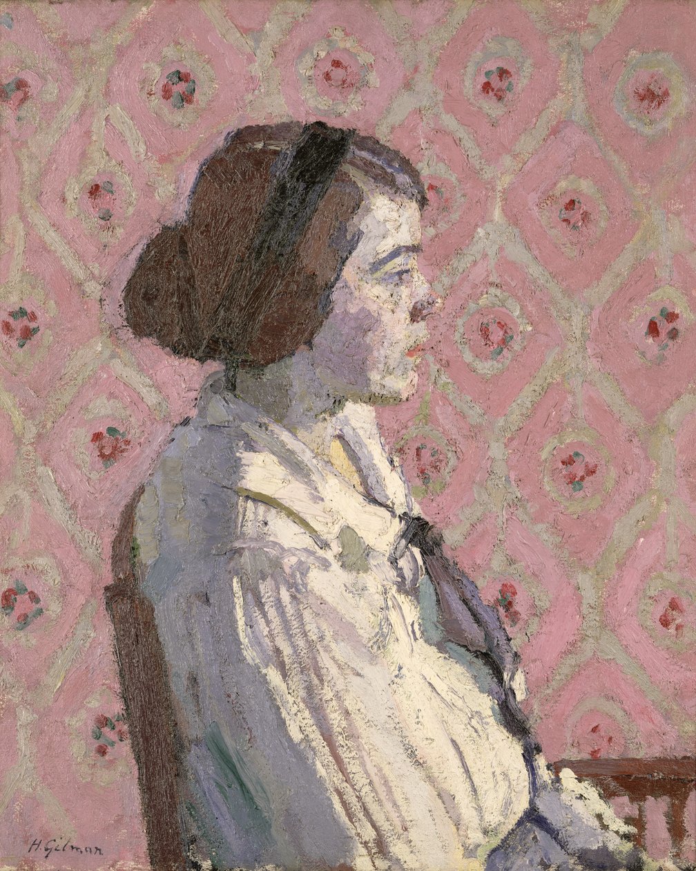 Portré profilban: Mary L alkotó: Harold Gilman