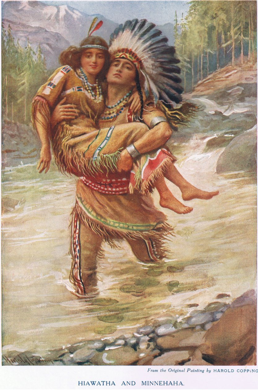 Hiawatha és Minnehaha alkotó: Harold Copping