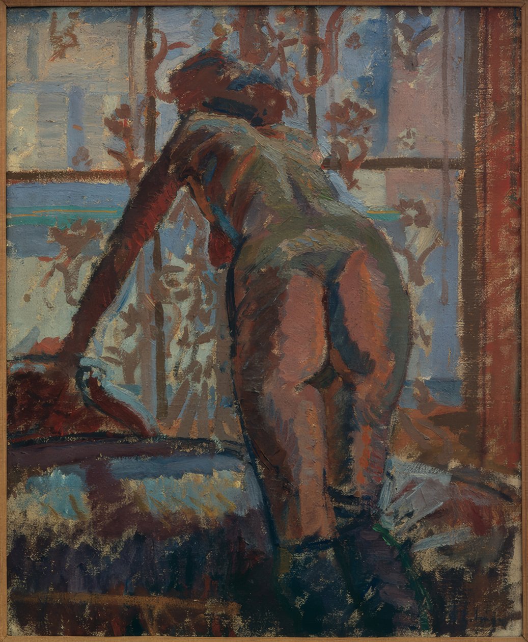 Meztelenül az ablakon alkotó: Harold Gilman