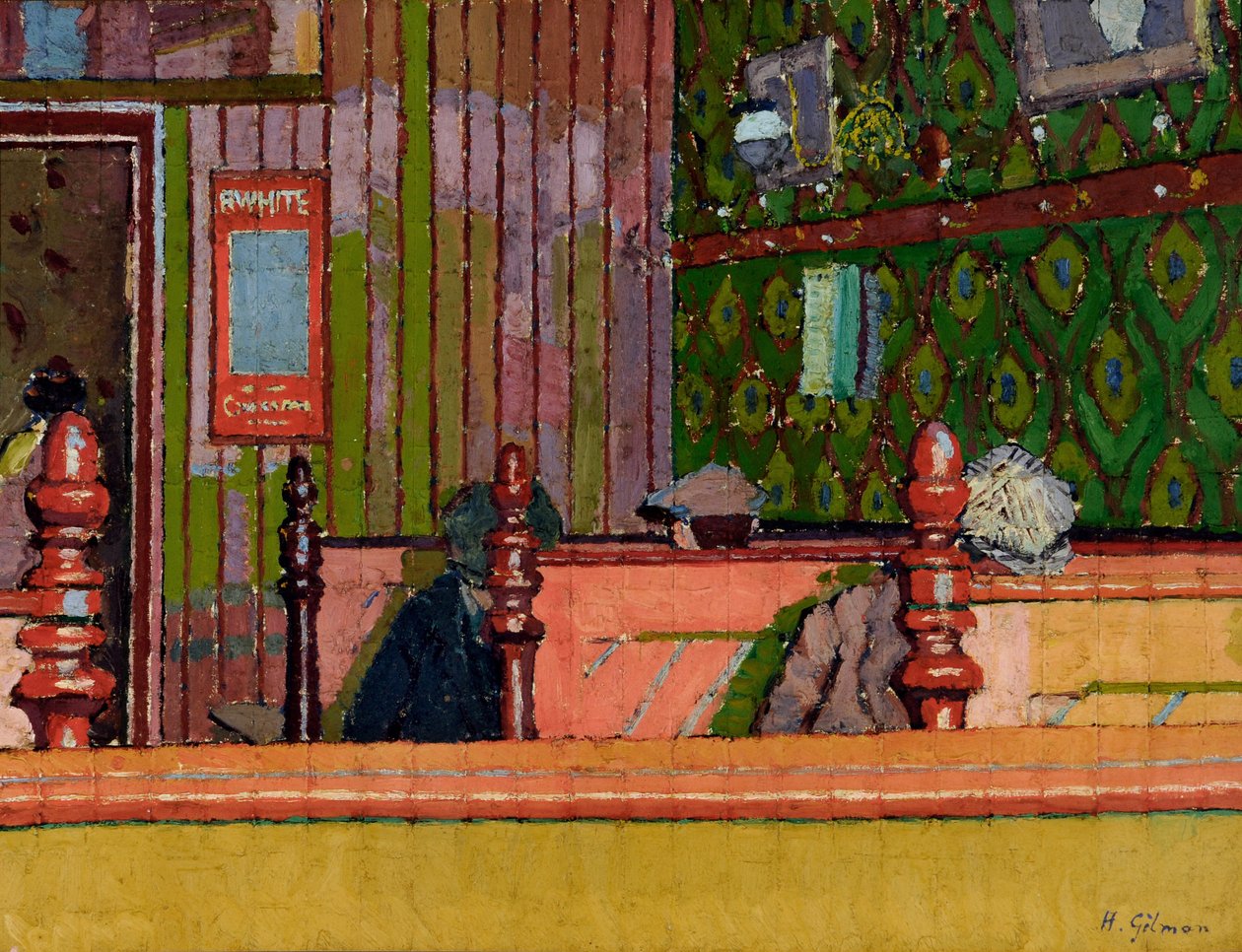 Evésház, 1914 körül alkotó: Harold Gilman