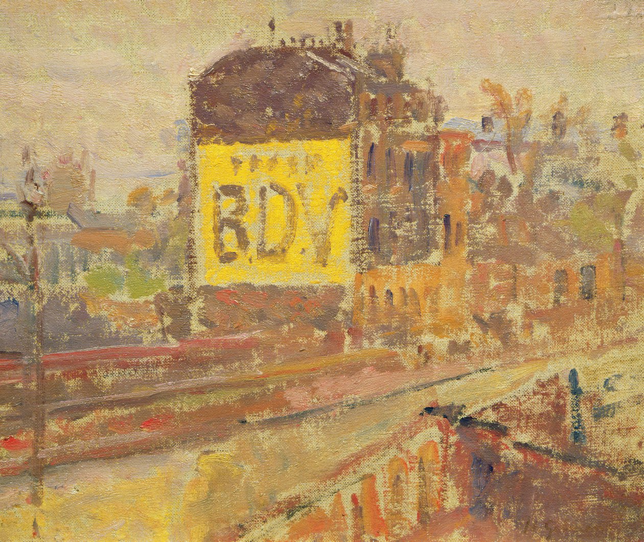 Hampstead Road, 1910–1911 körül alkotó: Harold Gilman