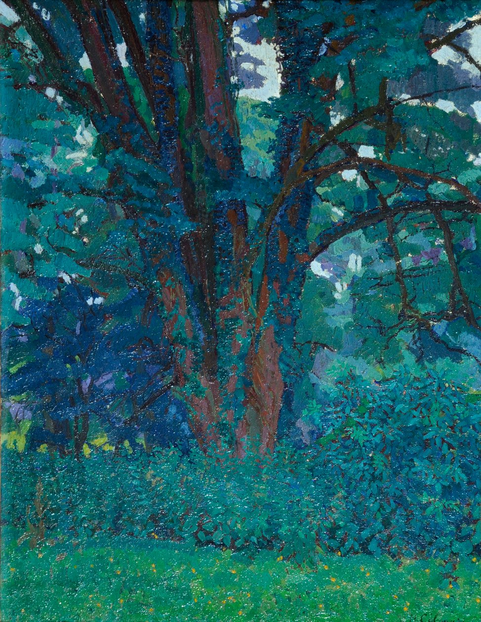 Gloucestershire-ben, 1916 körül (olaj, vászon) alkotó: Harold Gilman