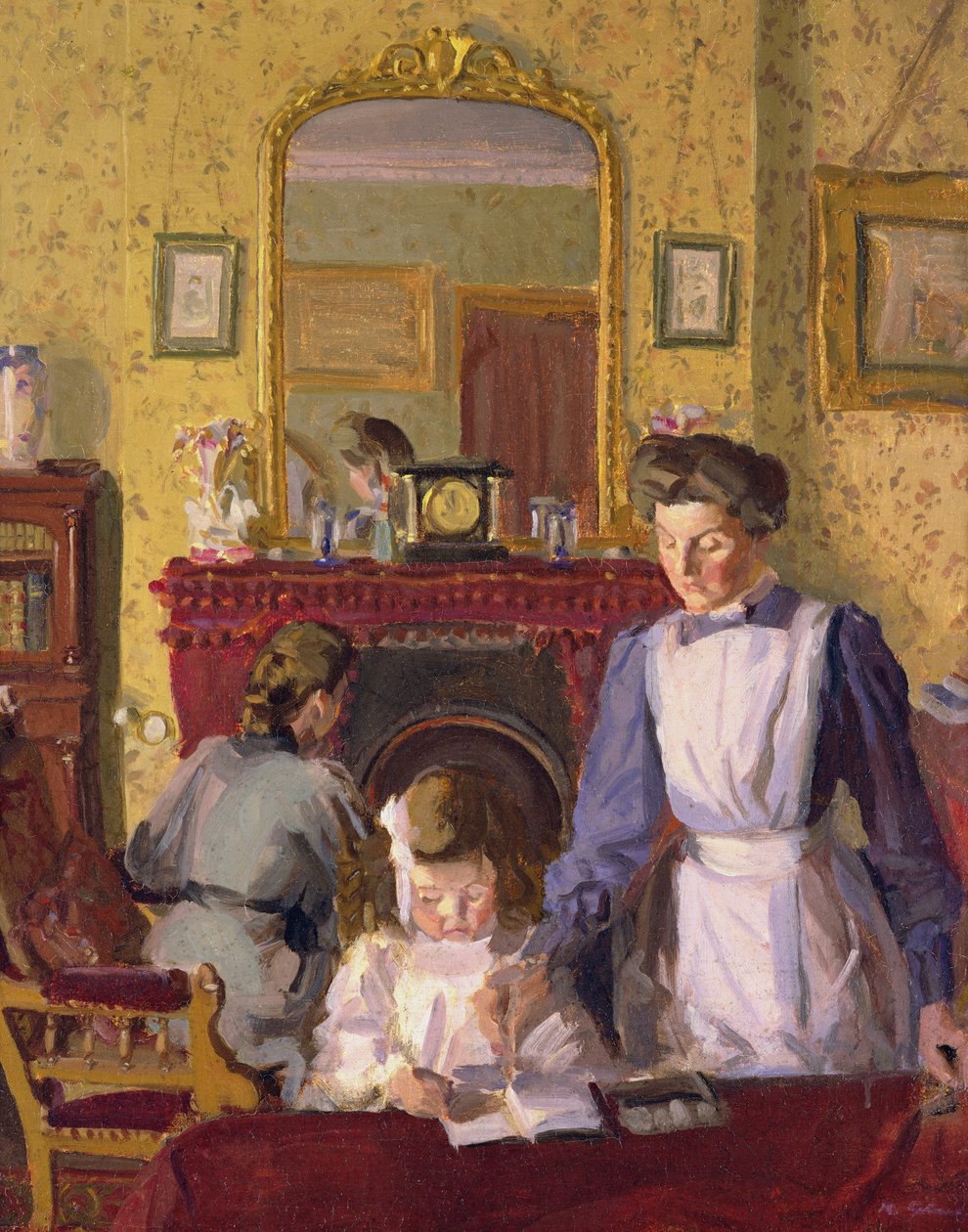 Az óvodában, Snargate Rectoryban alkotó: Harold Gilman