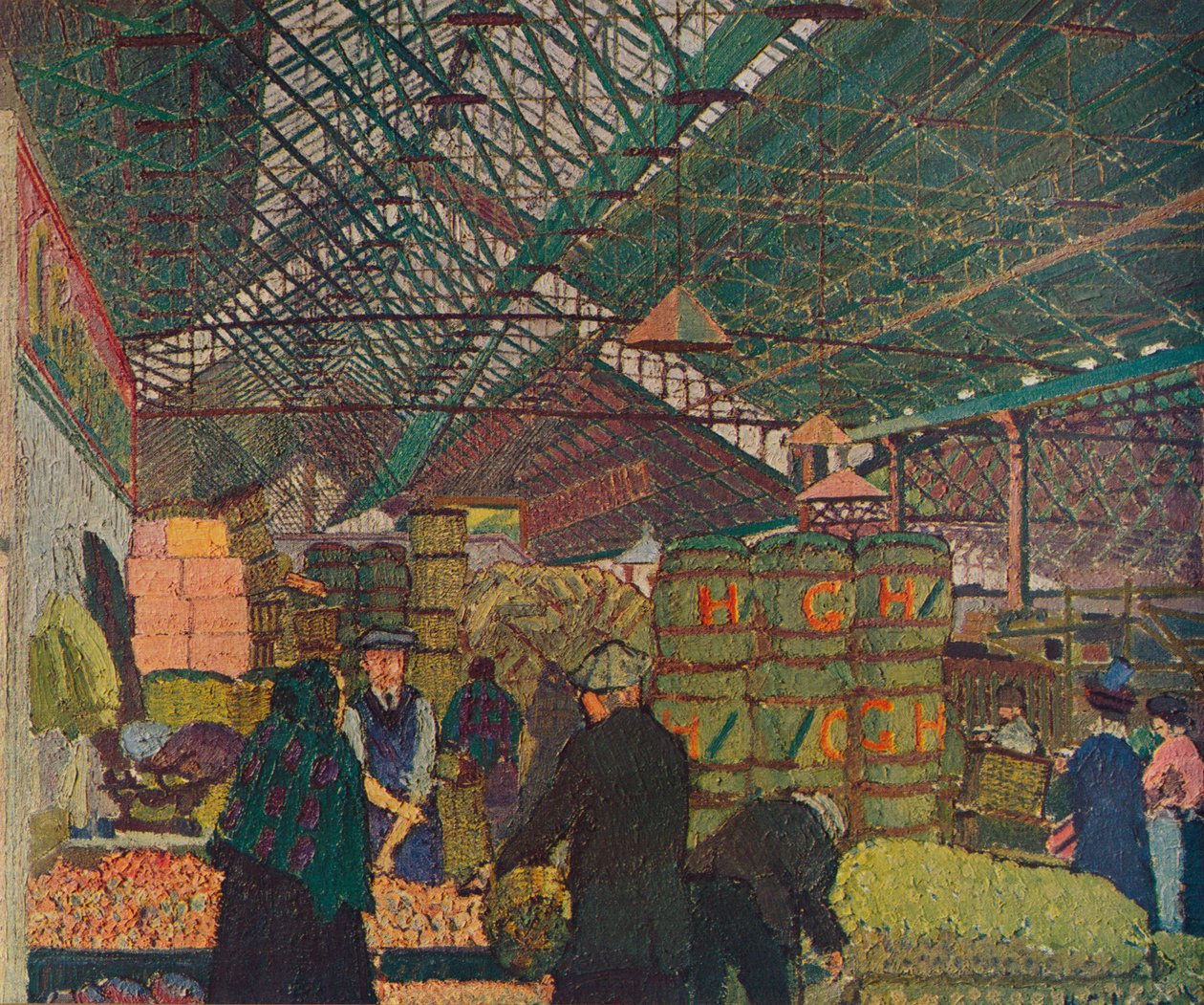 Leeds Market, 1913 1935 alkotó: Harold Gilman
