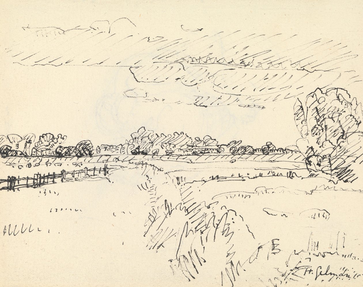 Romney Marsh alkotó: Harold Gilman