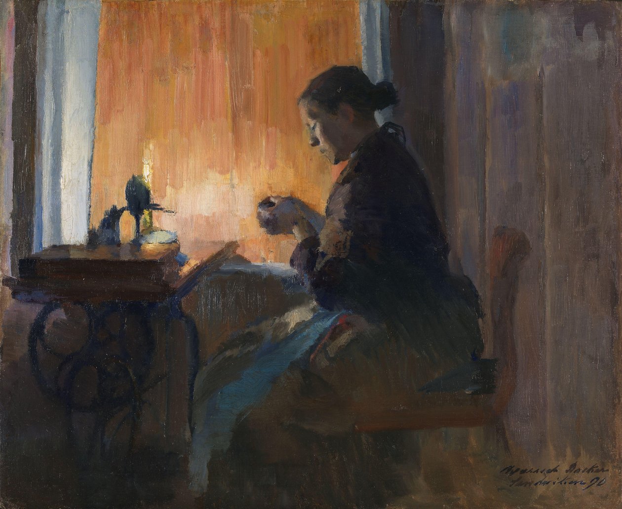 Lámpafény által alkotó: Harriet Backer
