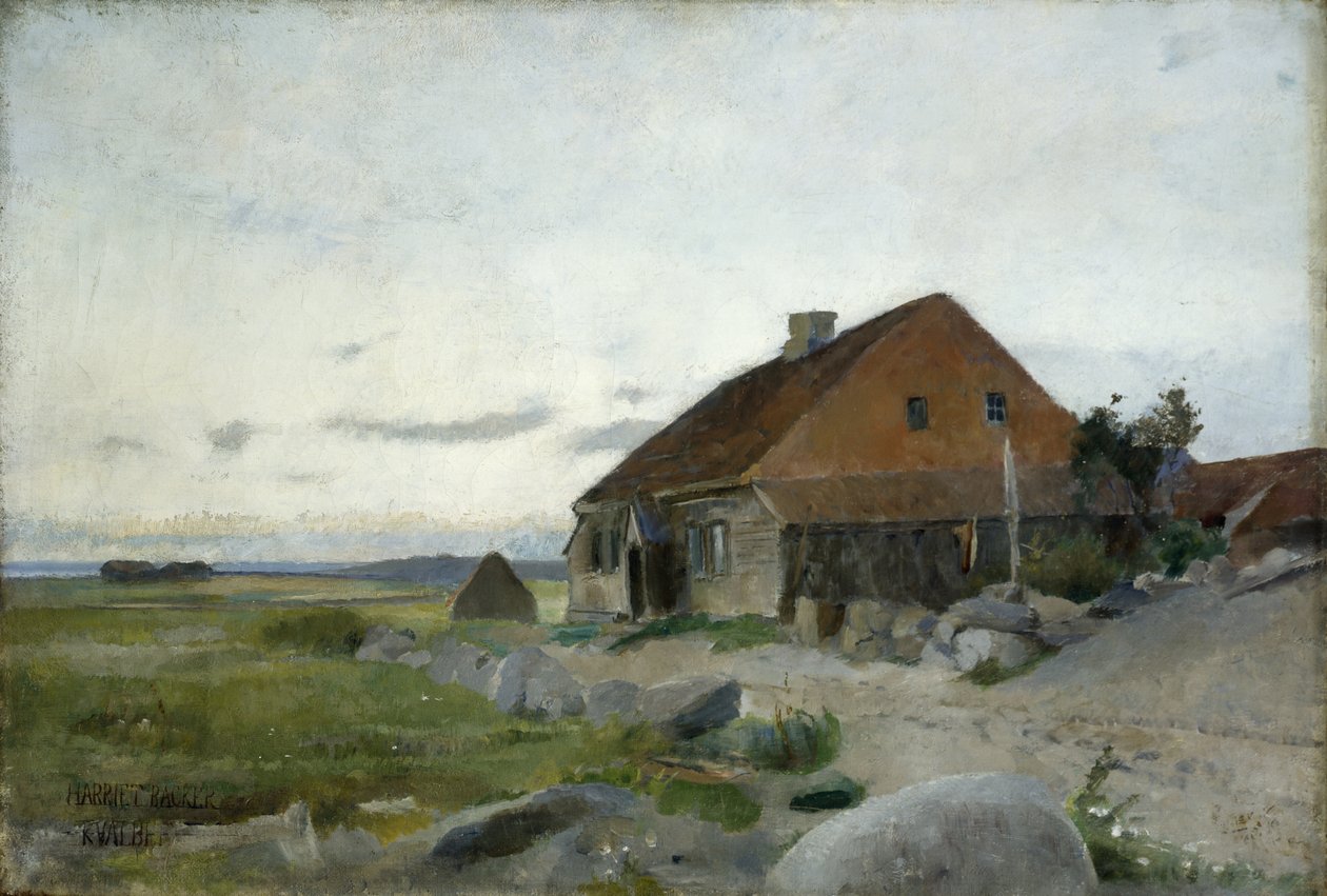 Kvalbeintől (olaj, vászon) alkotó: Harriet Backer