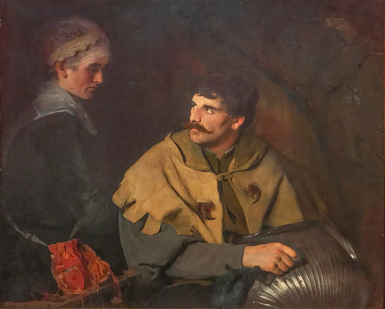 A szolgateremben alkotó: Harriet Backer