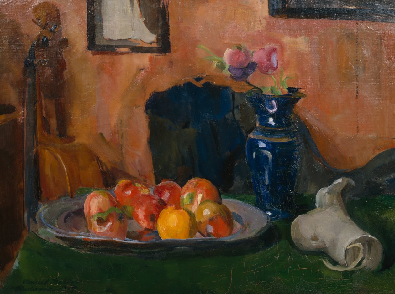 Csendélet gyümölcstállal alkotó: Harriet Backer