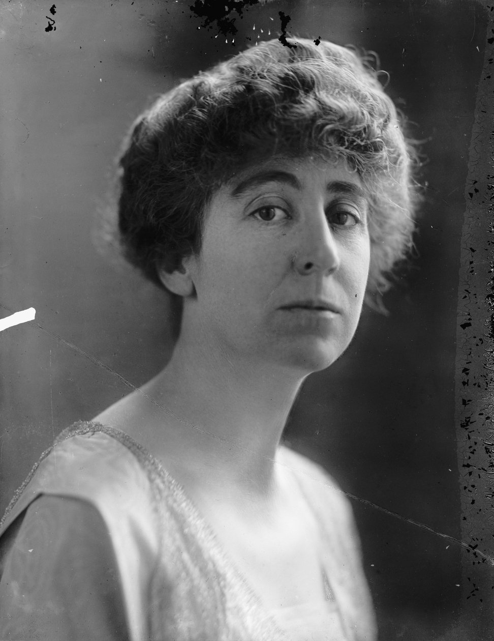 Jeanette Rankin, 1917 körül (f/w fotó) alkotó: Harris & Ewing