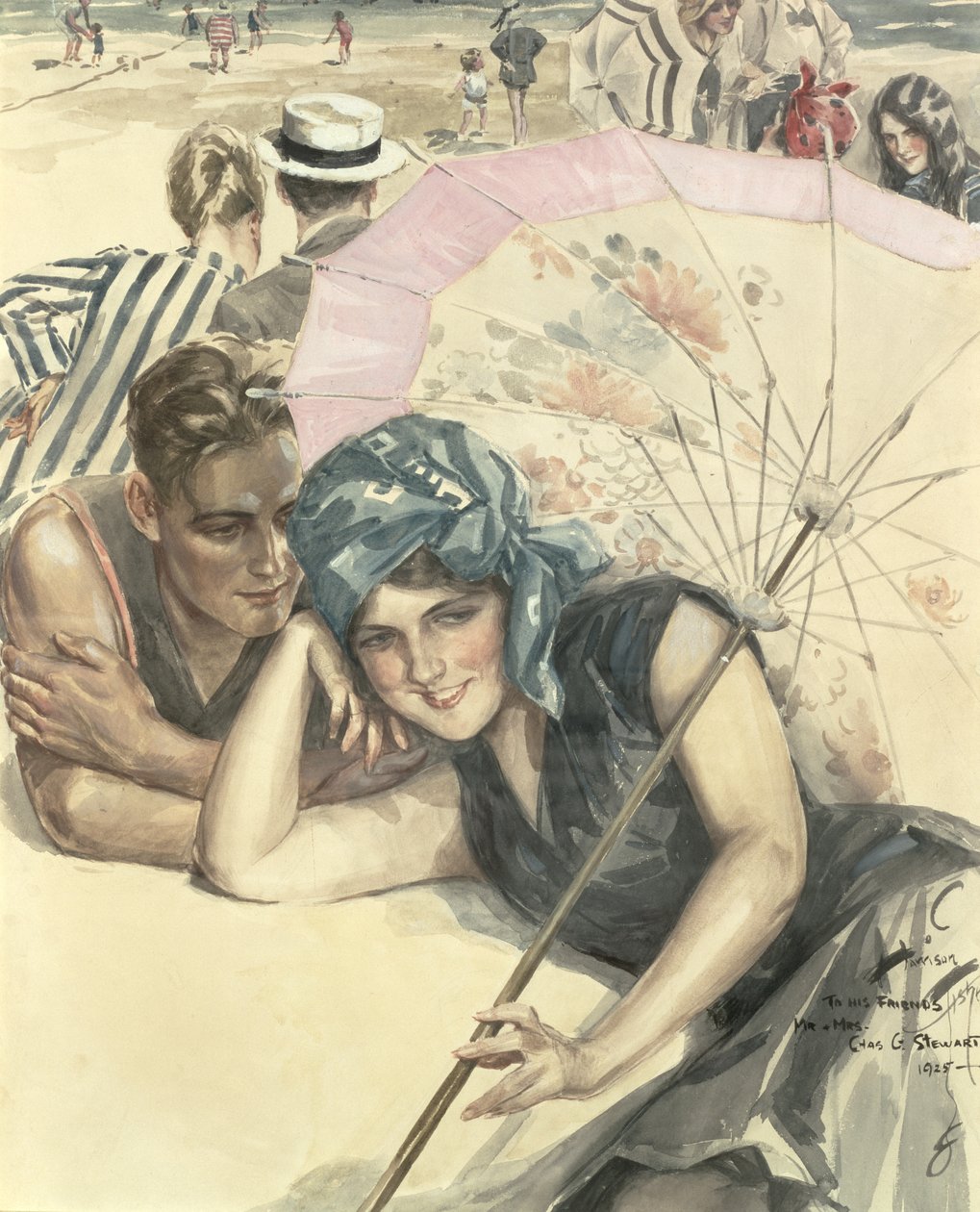 Az első kavics, 1925 (wc papíron) alkotó: Harrison Fisher