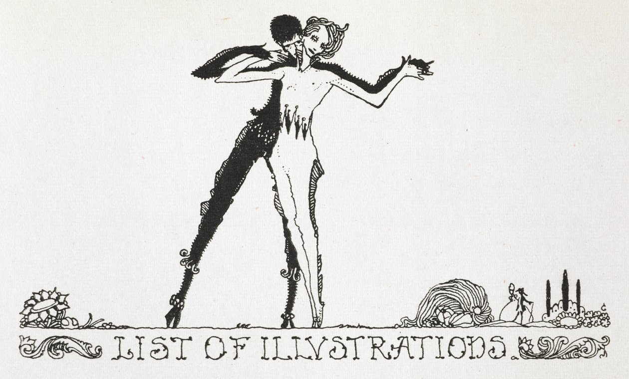 Egy férfi és egy nő táncol. alkotó: Harry Clarke