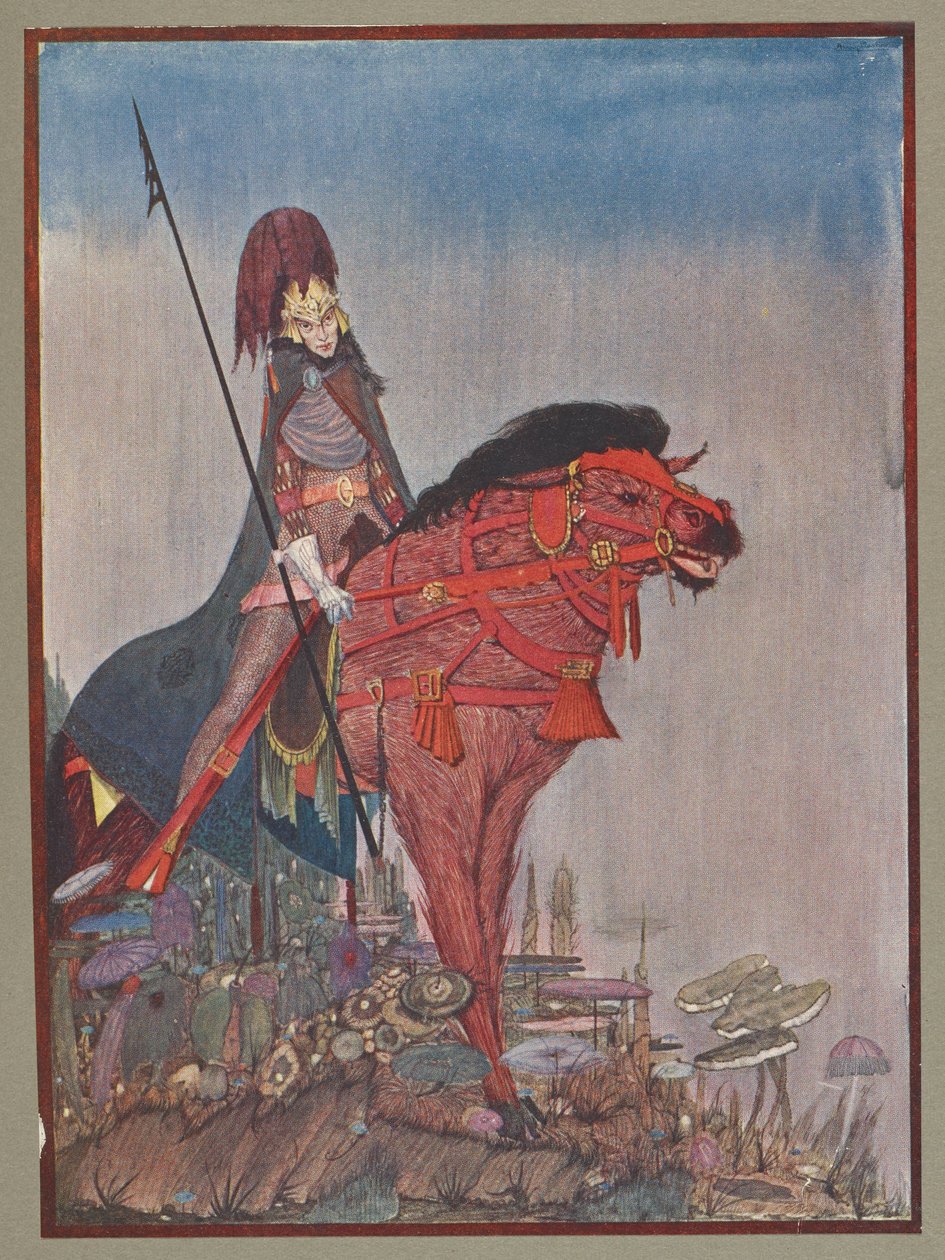 Frederick von Metzengerstein báró. alkotó: Harry Clarke