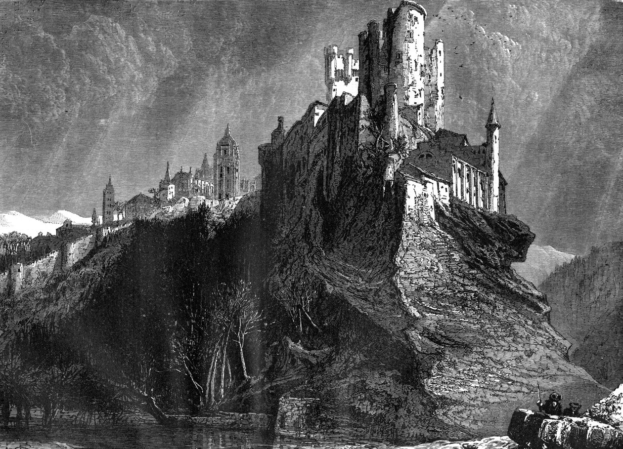 A Segovia-i Alcazar, Spanyolország, 19. század alkotó: Harry Fenn