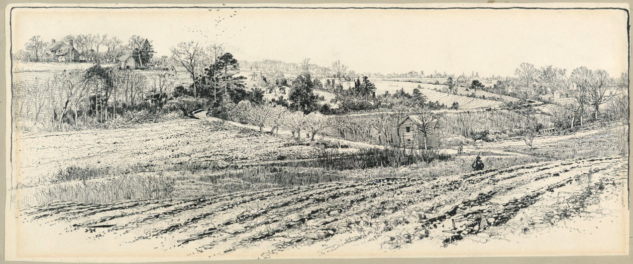 A csatatér a Beaver Dam Creek-nél alkotó: Harry Fenn