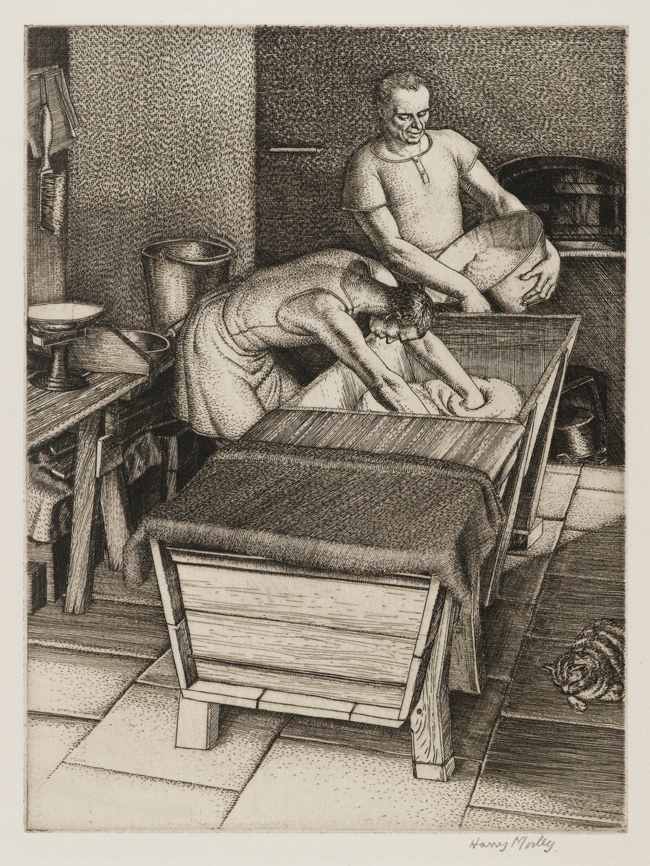 The Bakehouse, 1934 (vonalmetszet) alkotó: Harry Morley