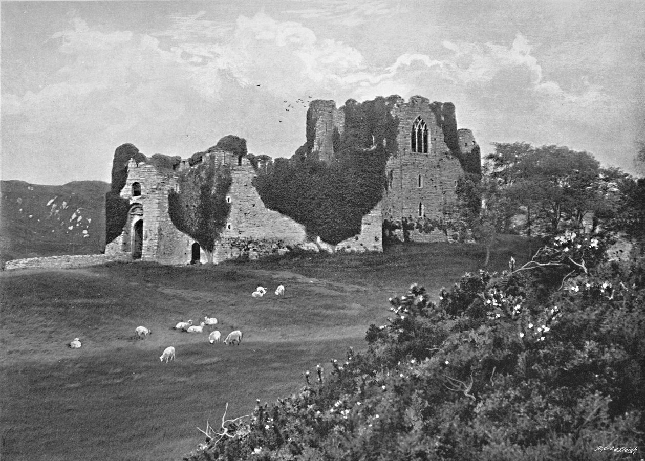 Oystermouth Castle, Mumbles, 1896 alkotó: Harvey Barton