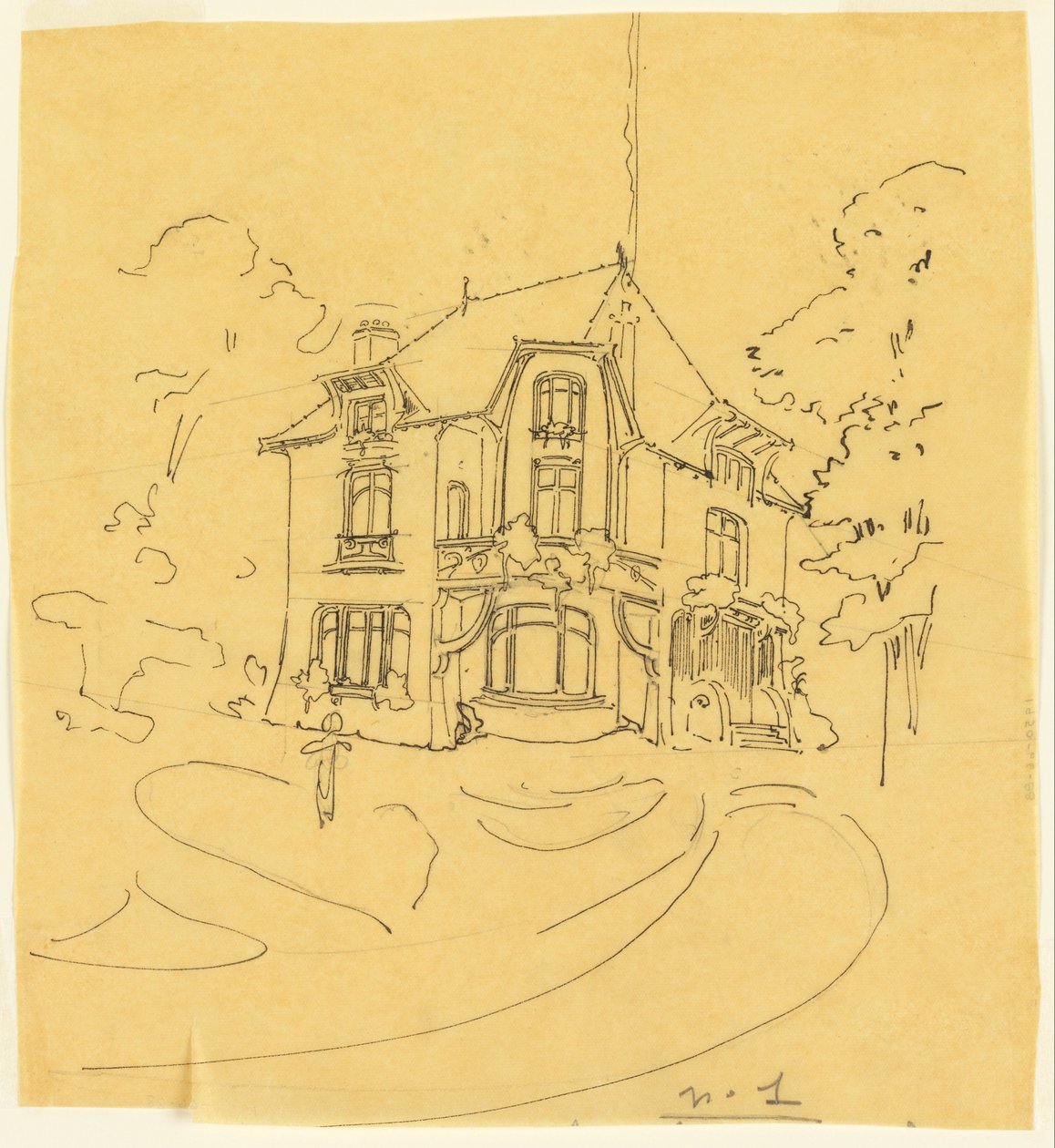 Tervezés magánlakáshoz alkotó: Hector Guimard