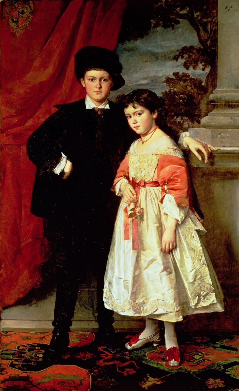 Von Seidler báró gyermekei alkotó: Heinrich von Angeli