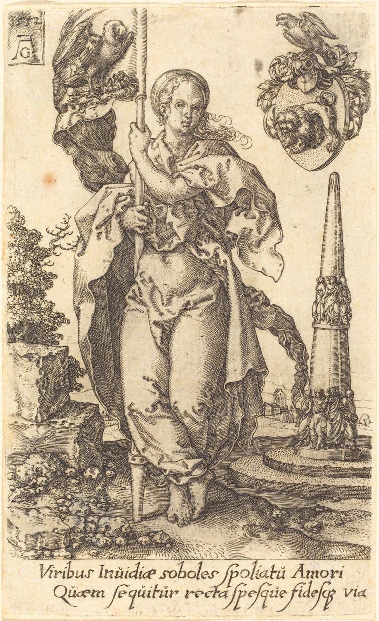 Jótékonyság, 1552. alkotó: Heinrich Aldegrever