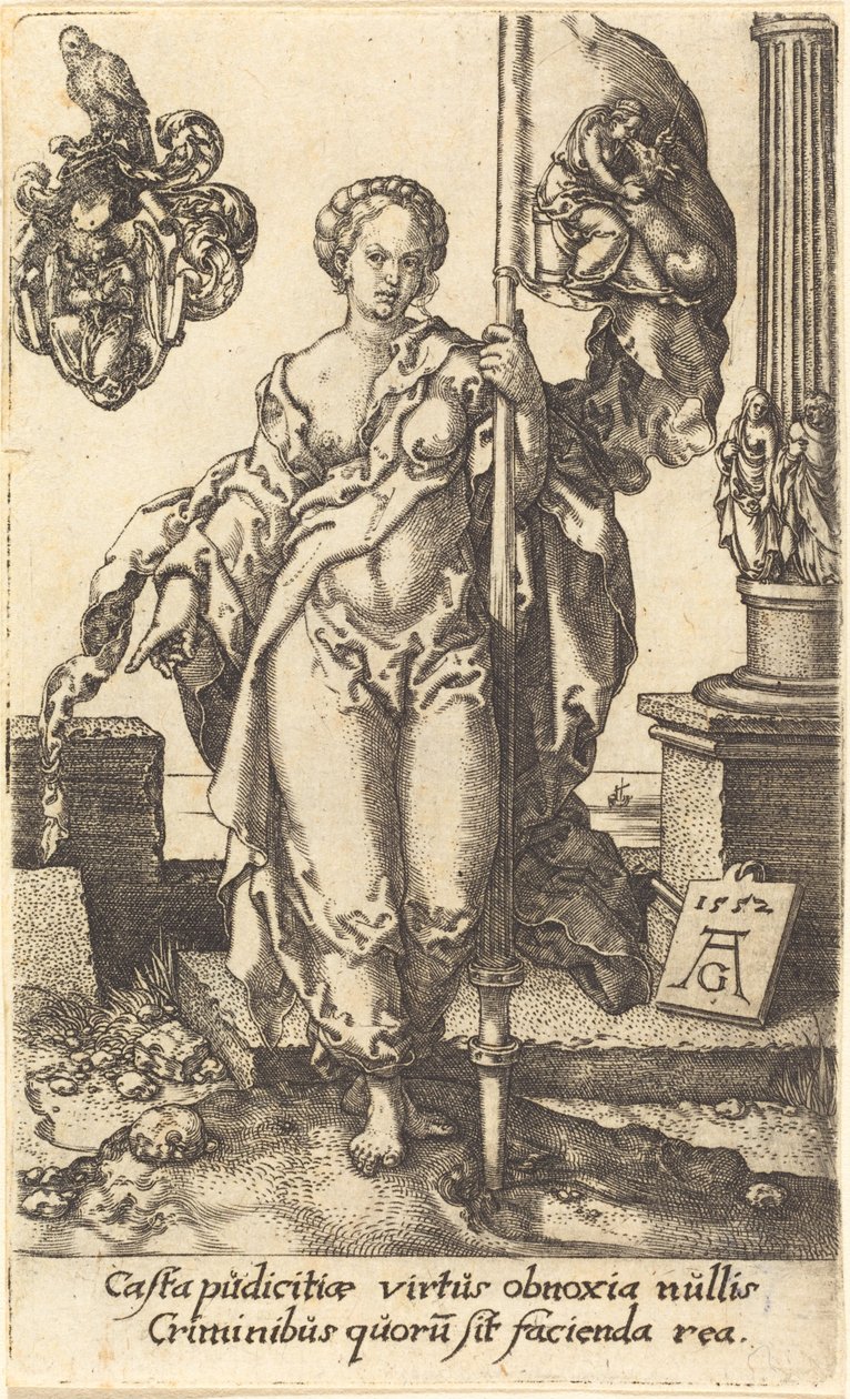 Szűzanya, 1552. alkotó: Heinrich Aldegrever