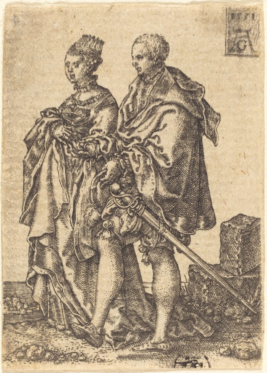 Táncoló pár alkotó: Heinrich Aldegrever