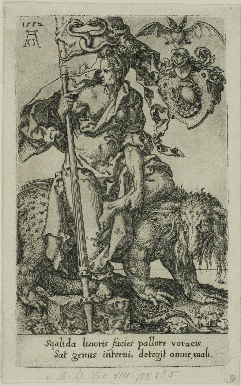 Irigység, a Vicestől alkotó: Heinrich Aldegrever