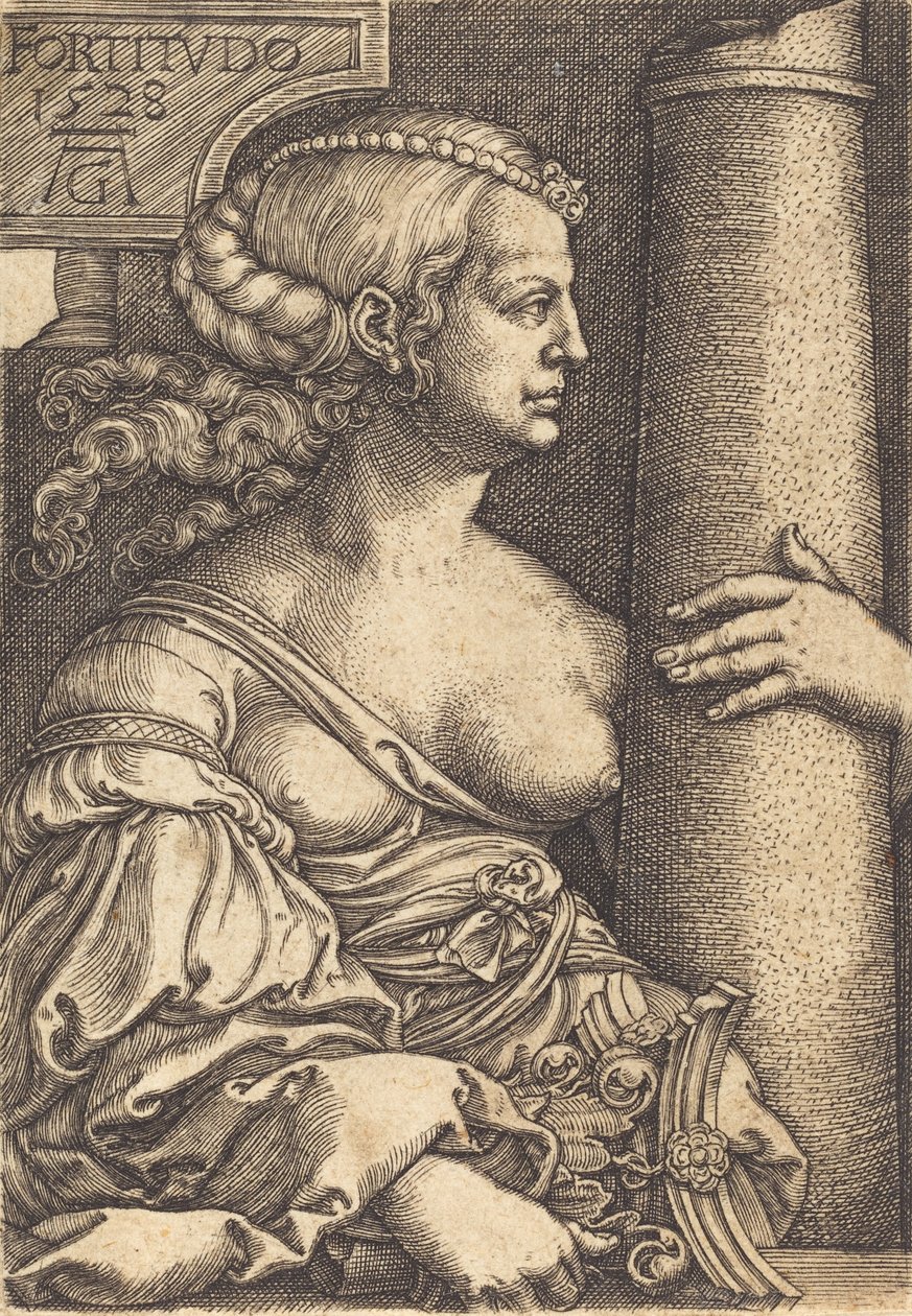 Fortitude, 1528. alkotó: Heinrich Aldegrever