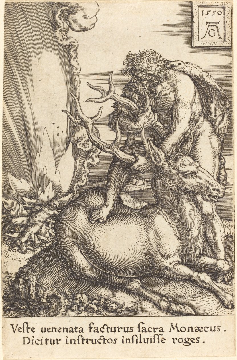 Herkules és a Hind, 1550. alkotó: Heinrich Aldegrever