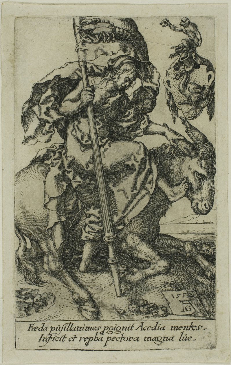 Tétlenség, a satutól alkotó: Heinrich Aldegrever