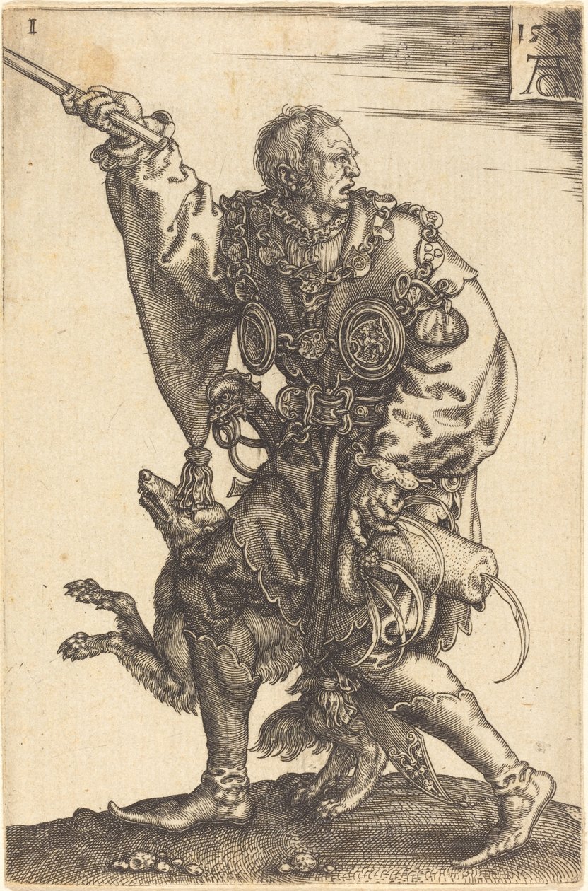 Nagy esküvői táncosok, 1538. alkotó: Heinrich Aldegrever