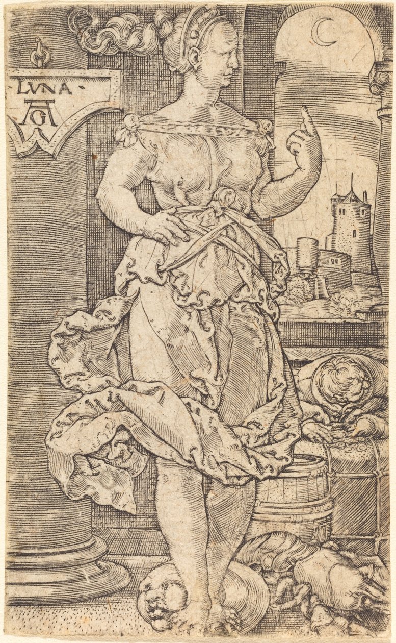 Luna. alkotó: Heinrich Aldegrever