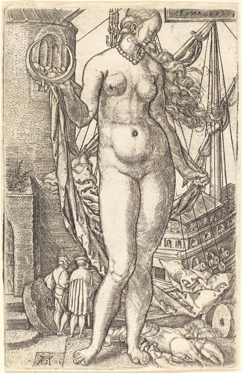 Luna, 1533. alkotó: Heinrich Aldegrever