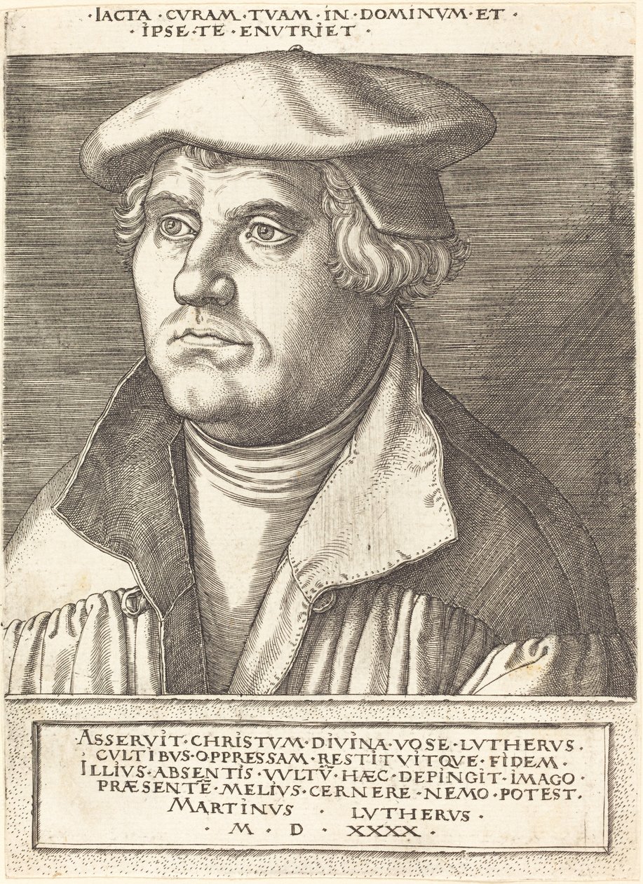 Luther Márton. alkotó: Heinrich Aldegrever