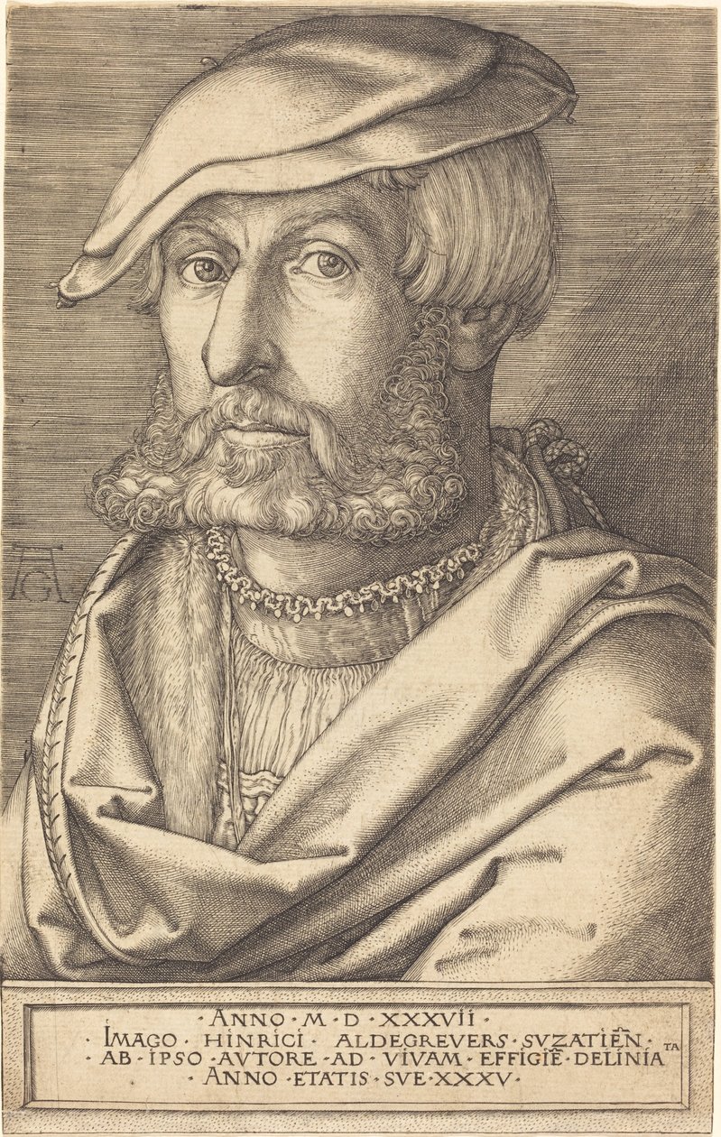 Önarckép alkotó: Heinrich Aldegrever