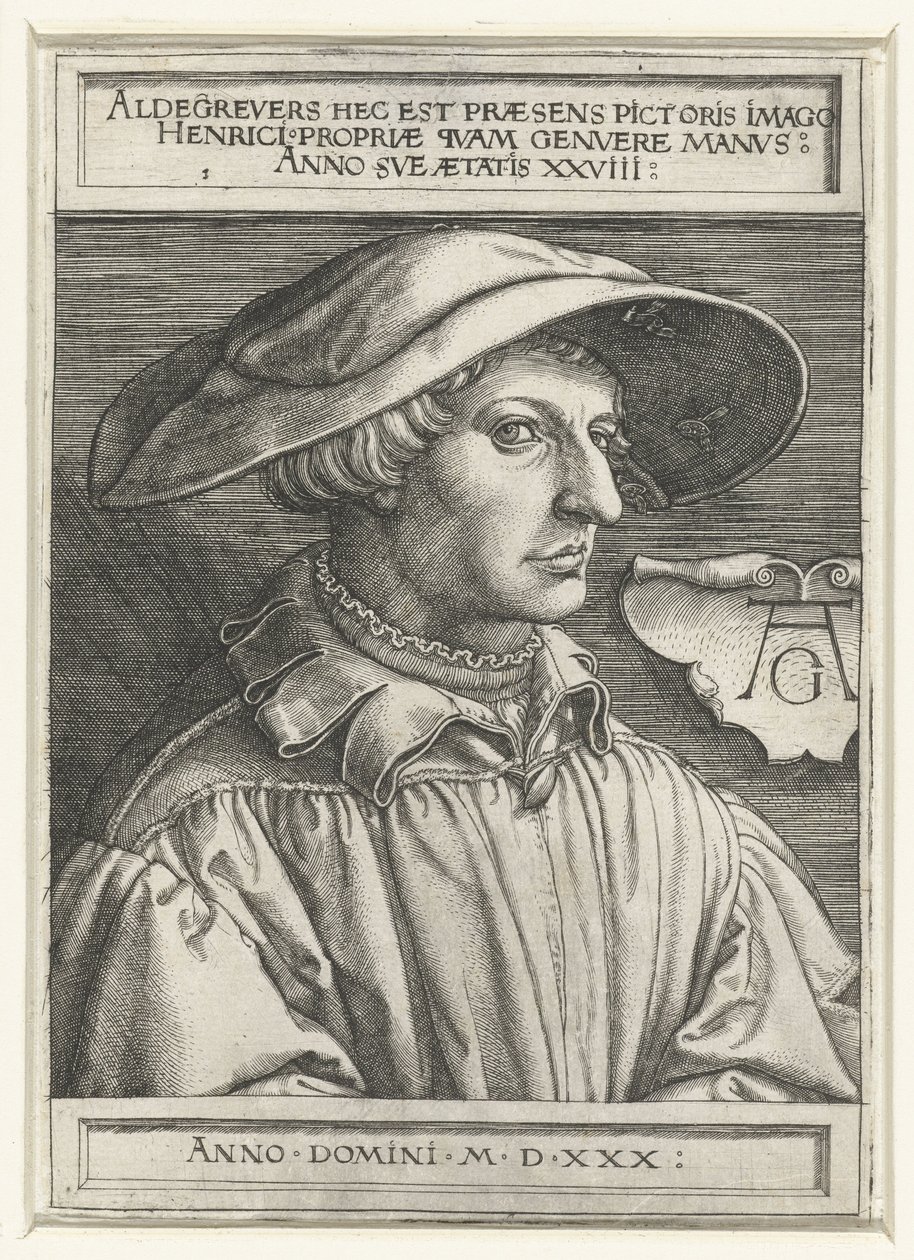 Önarckép alkotó: Heinrich Aldegrever