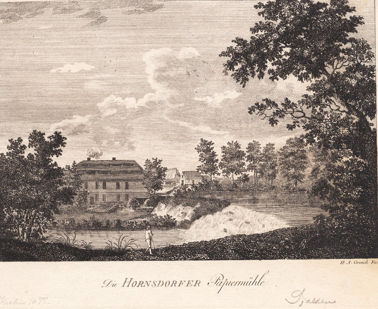 A hornsdorfi papírgyár alkotó: Heinrich Grosch