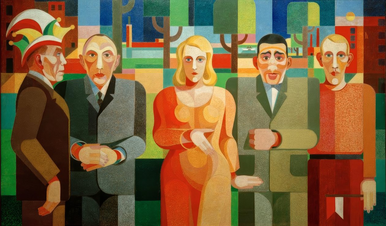 Kölni kortársak alkotó: Heinrich Hoerle