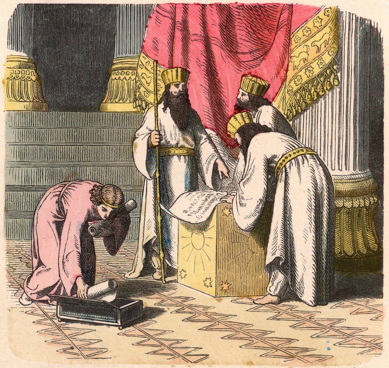 Régi kelet, perzsák: mágus alkotó: Heinrich Leutemann