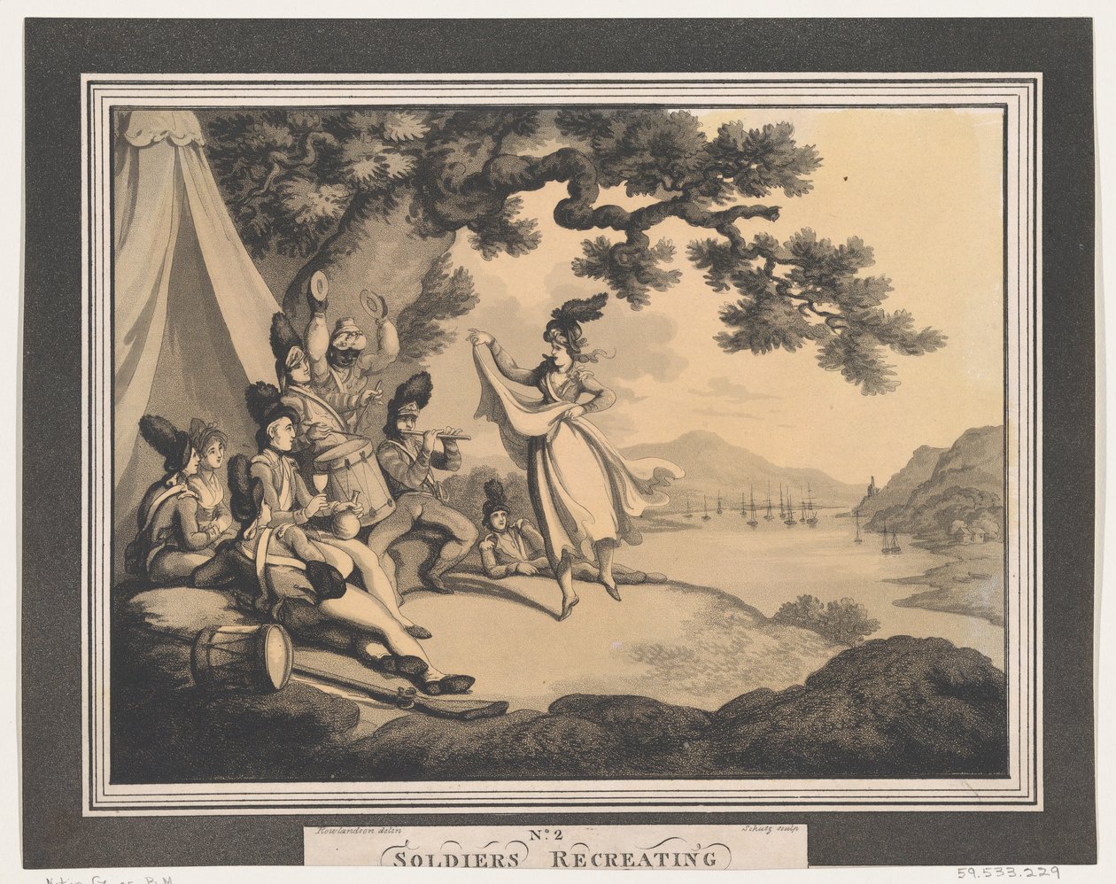 Katonák újrateremtése, 1798. április 1. alkotó: Heinrich Schutz
