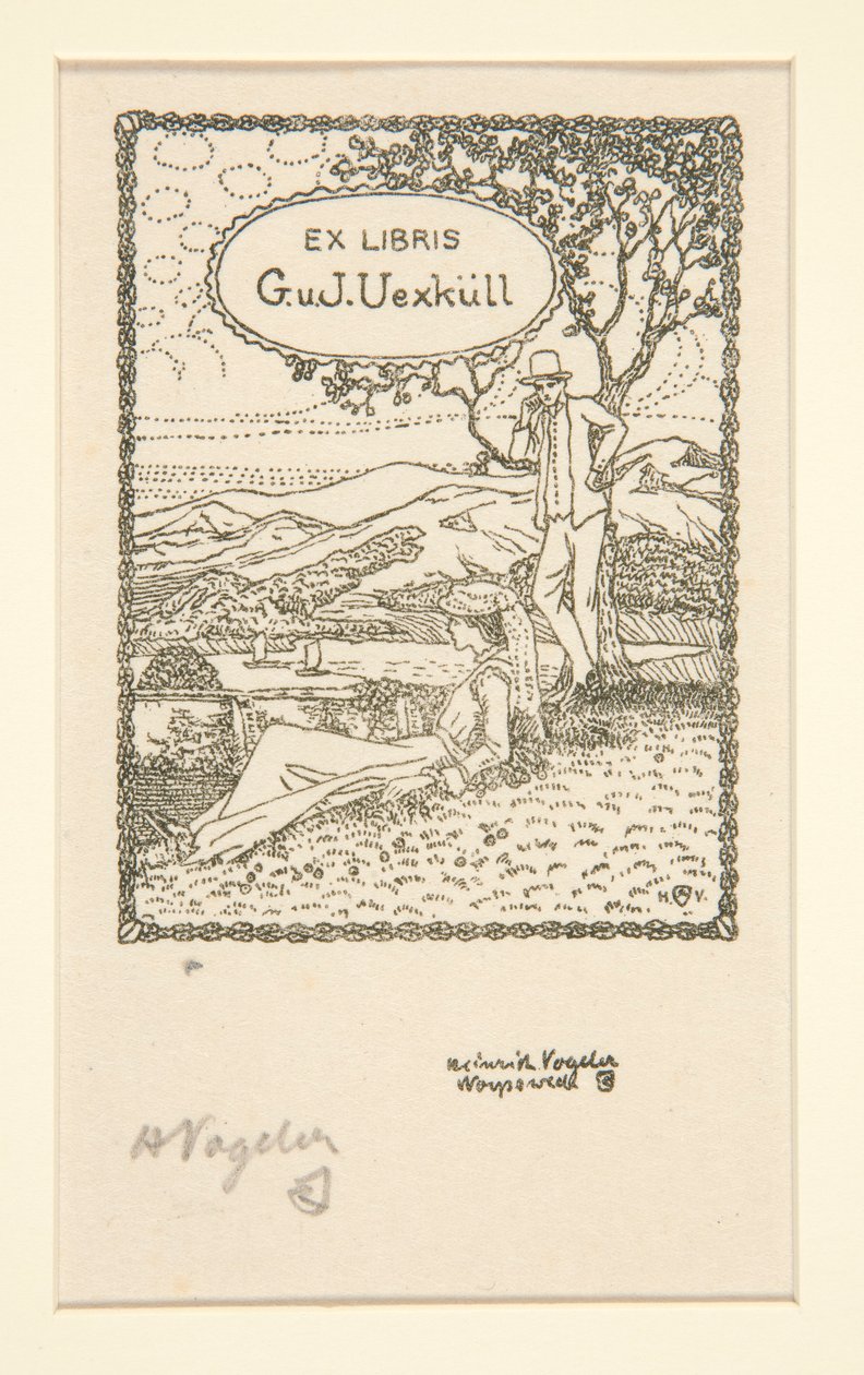 Könyvtáblák alkotó: Heinrich Vogeler