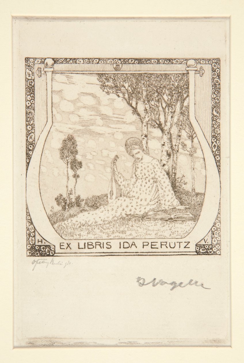 Könyvtáblák alkotó: Heinrich Vogeler