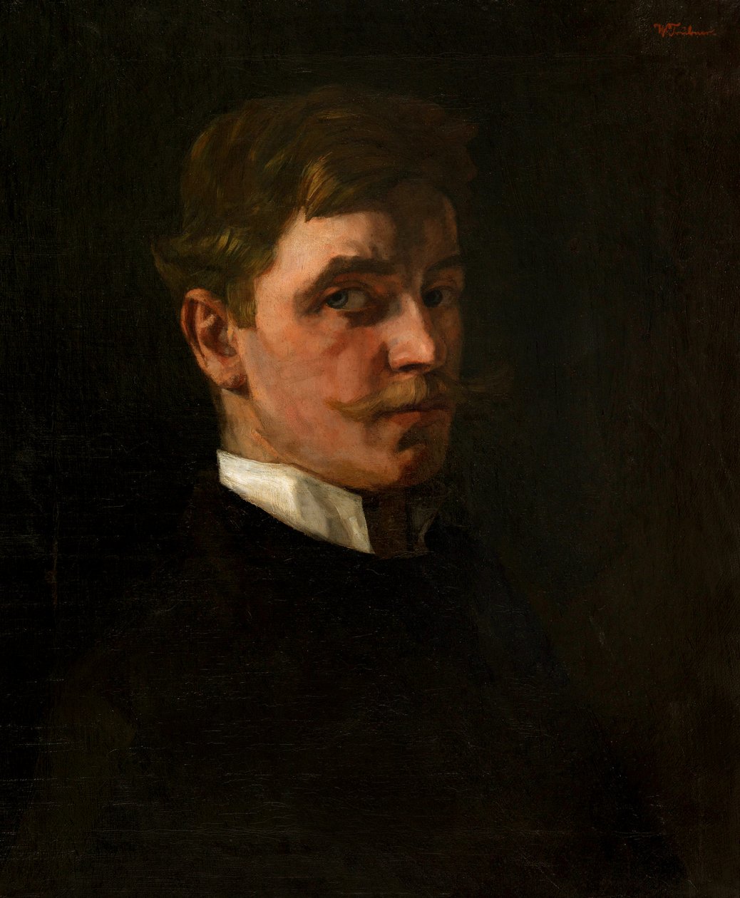 Önarckép, 1876-1877. alkotó: Heinrich Wilhelm Trübner
