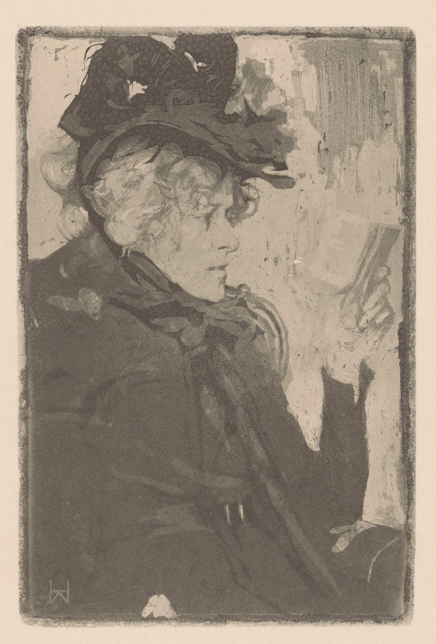 olvasó nő alkotó: Heinrich Wolff