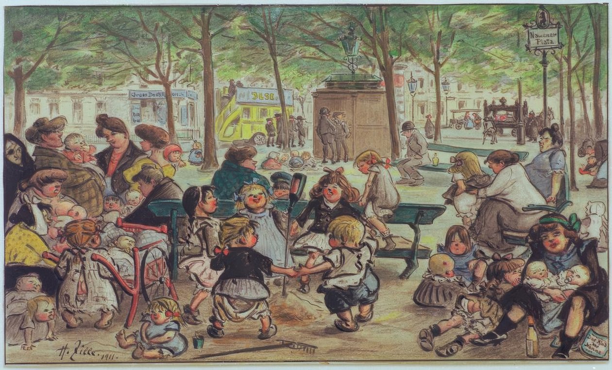 Nauener park alkotó: Heinrich Zille